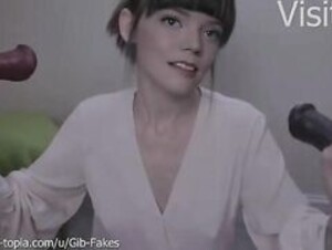 Anya Taylor Joy Deep Fake (Covered in Cum)